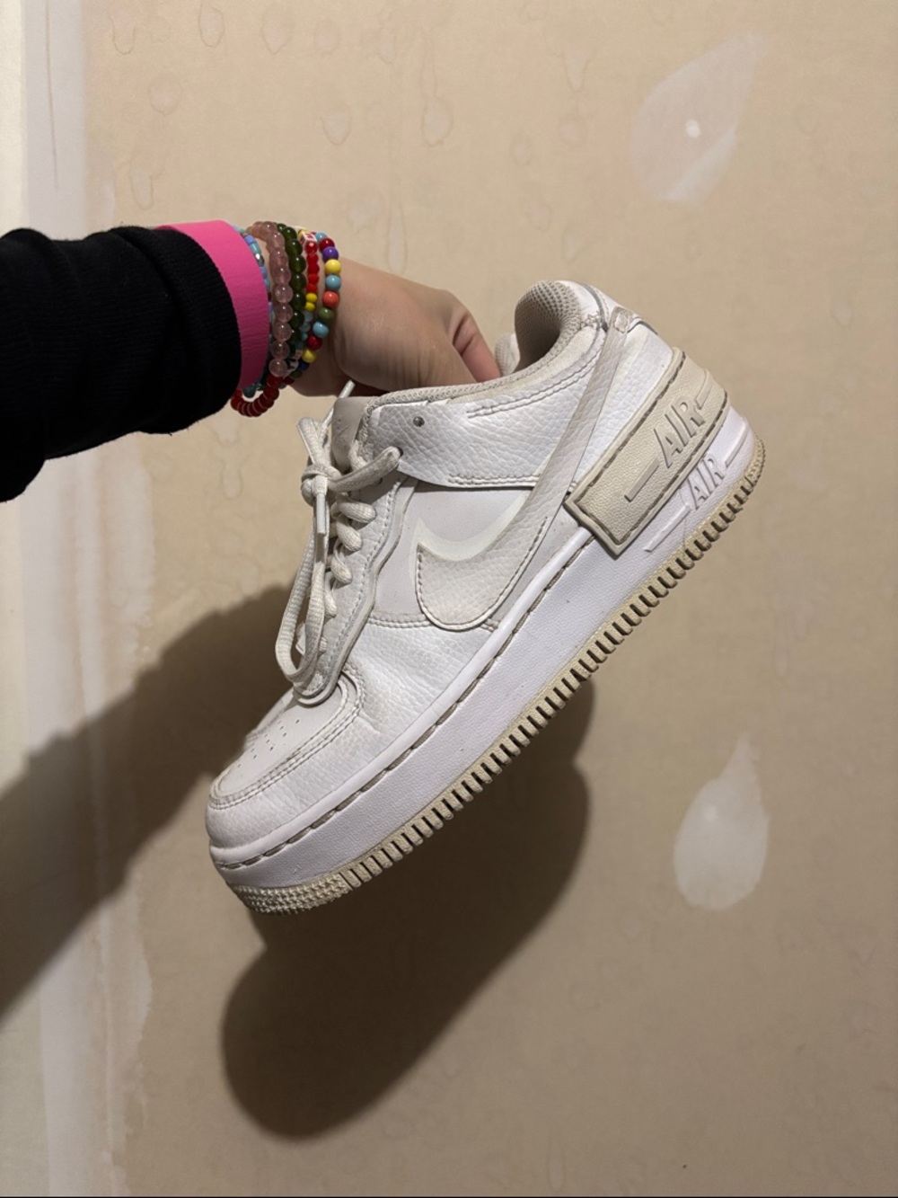 Nike White Leather Low-Top Sneakers